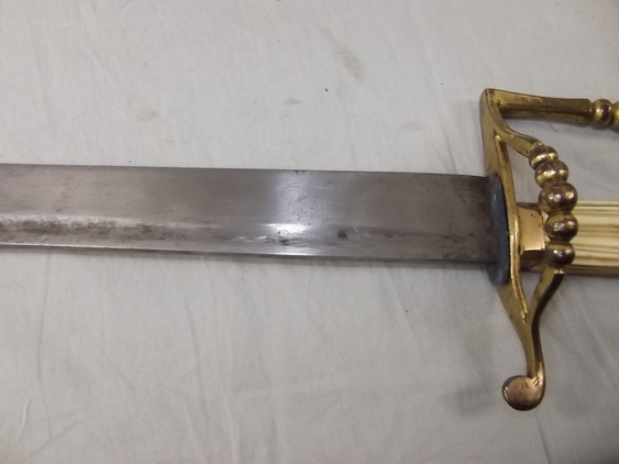 Circa 1790 British Royal Naval 5 ball Hanger Sword - Image 21