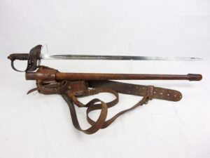 George V 1897 Pattern Royal Engineers Sword w/ Scabbard, Frog & Harness