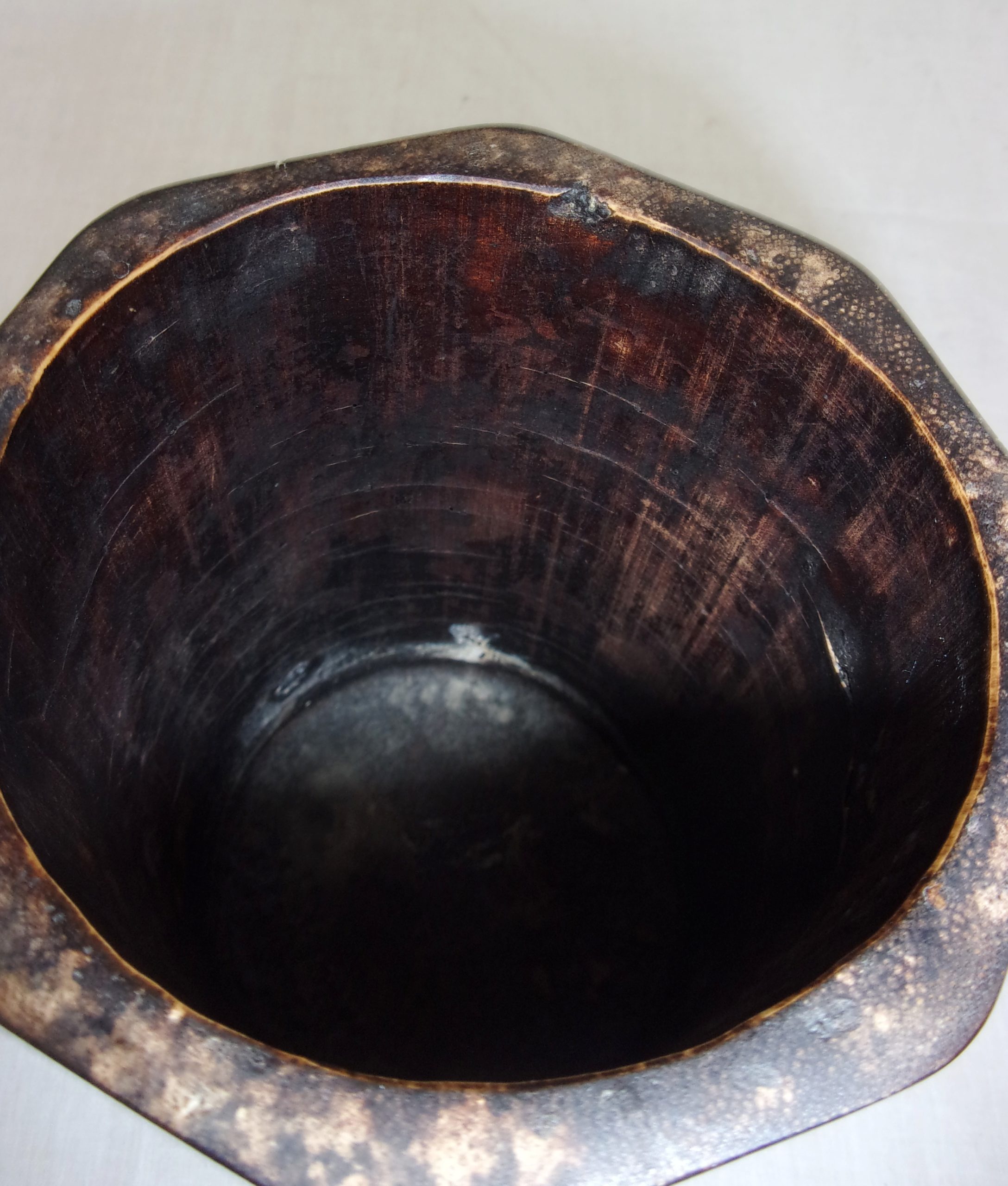 19thC Chinese Bamboo Brush Pot - Image 8