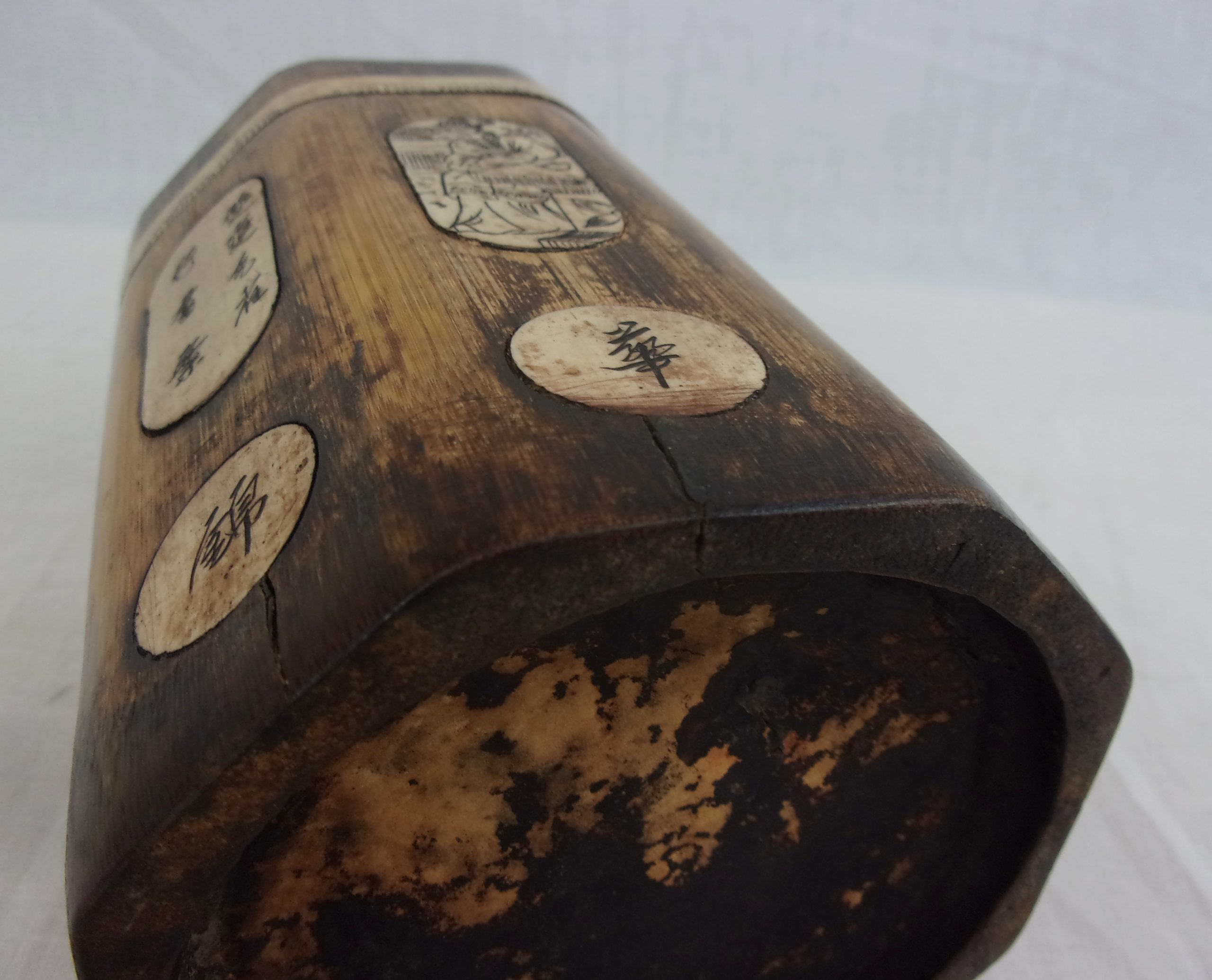 19thC Chinese Bamboo Brush Pot - Image 9