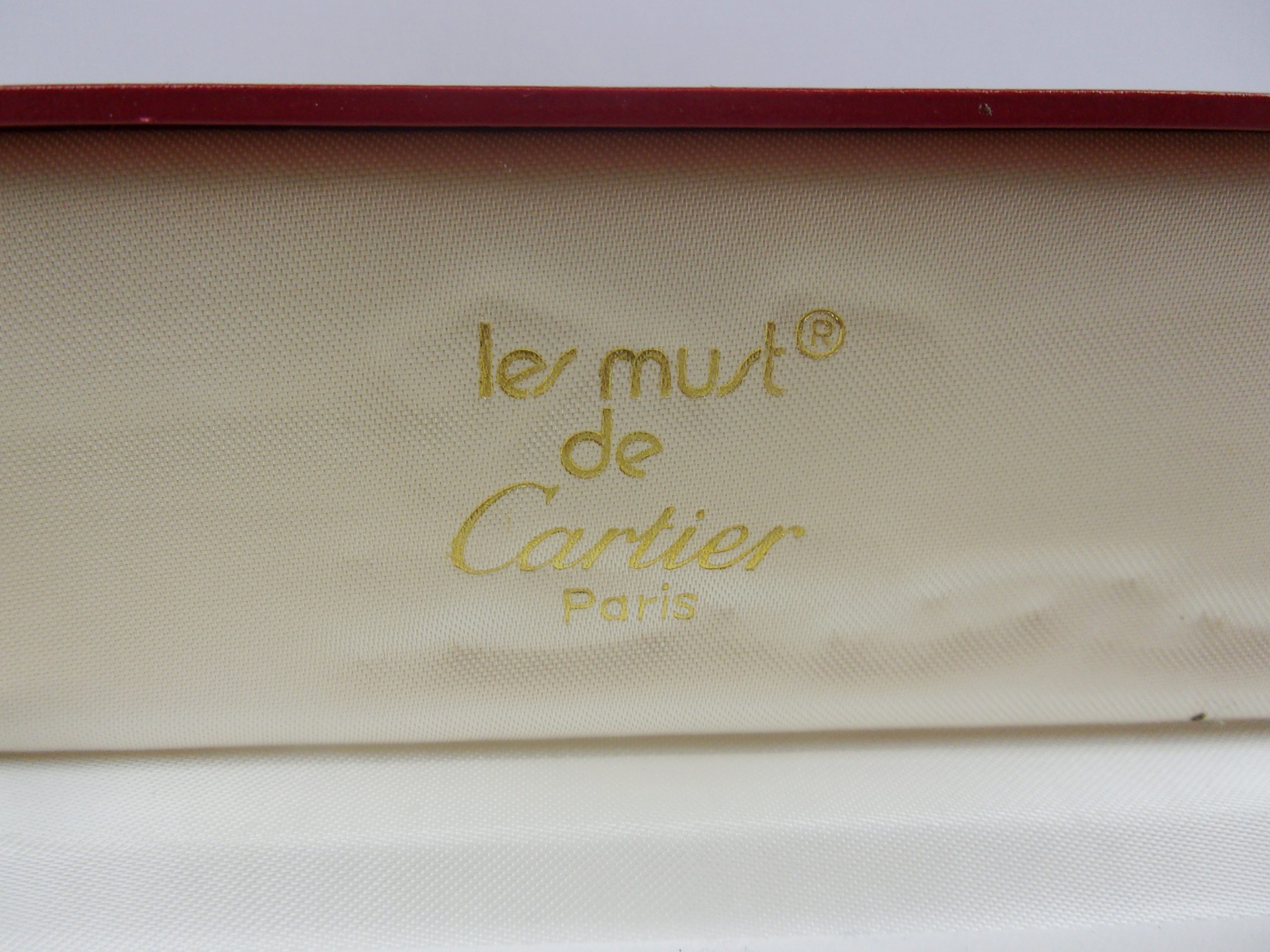 Les Must De Cartier Gold Plated Ballpoint Pen c1980’s - Image 9