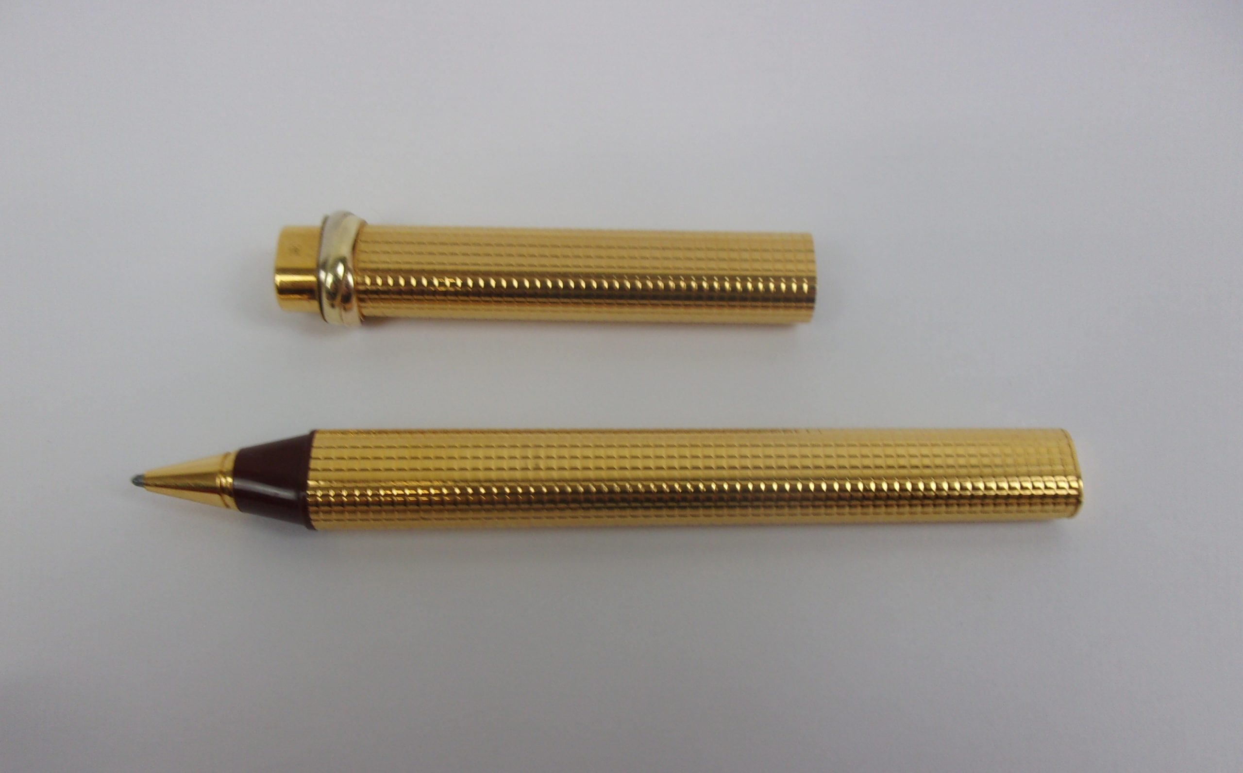 Les Must De Cartier Gold Plated Ballpoint Pen c1980’s - Image 2