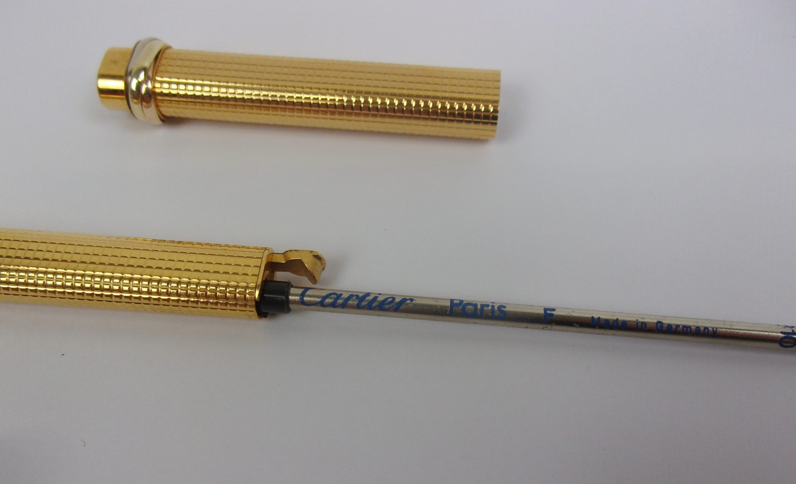 Les Must De Cartier Gold Plated Ballpoint Pen c1980’s - Image 3