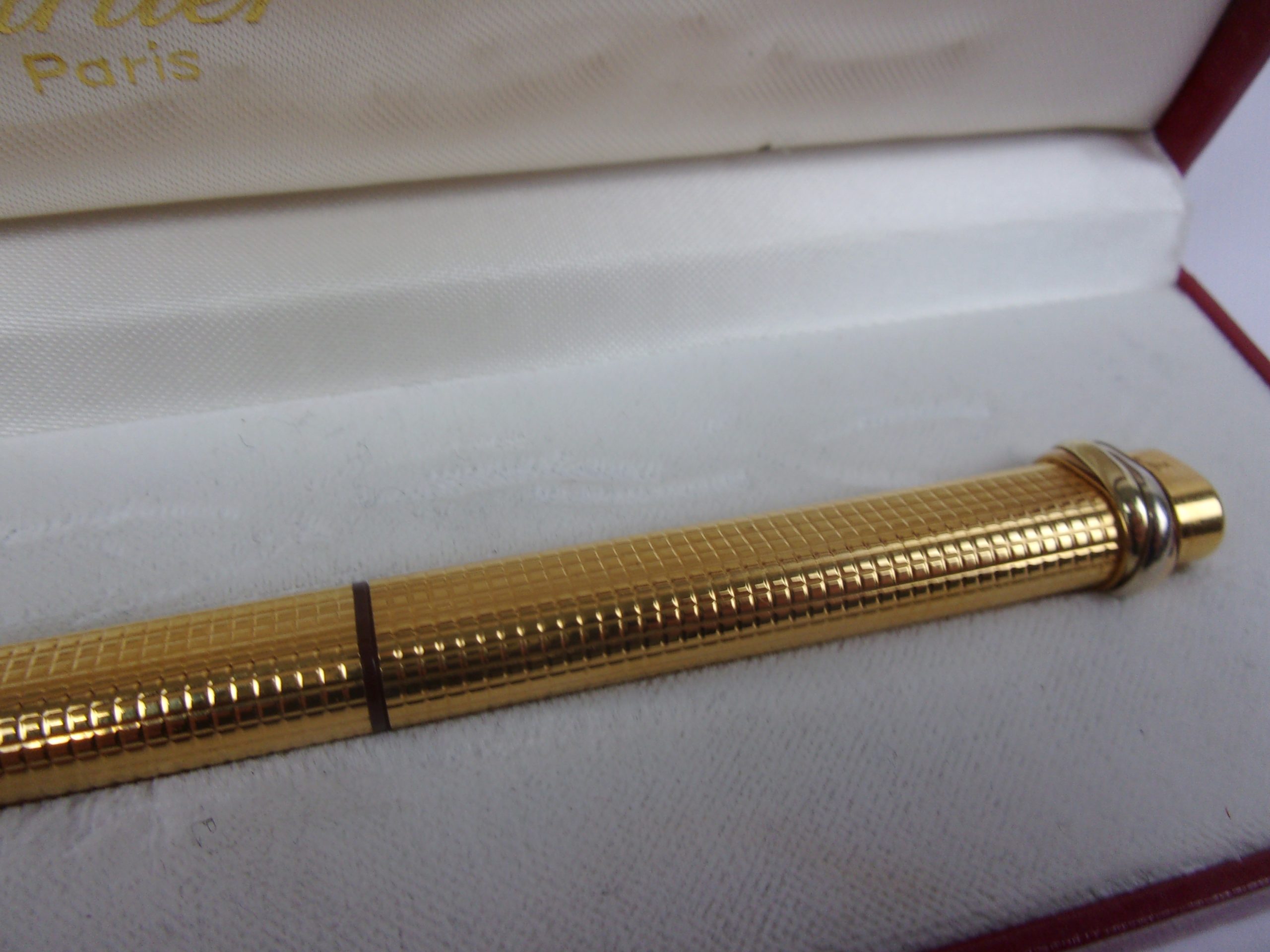 Les Must De Cartier Gold Plated Ballpoint Pen c1980’s - Image 8
