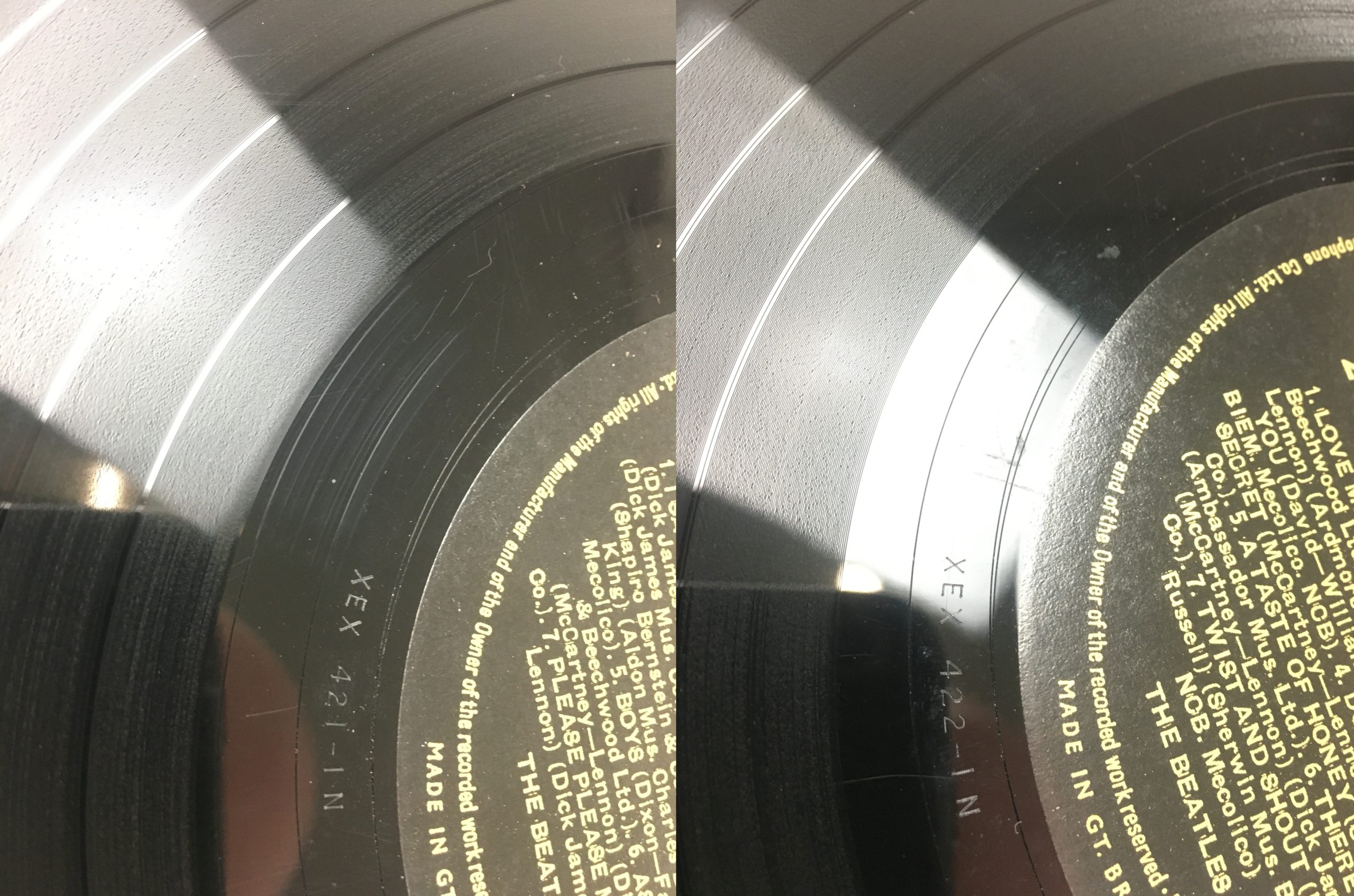The Beatles Please Please Me Vinyl LP Mono Gold/Black Label with Dick James Credits - Image 12
