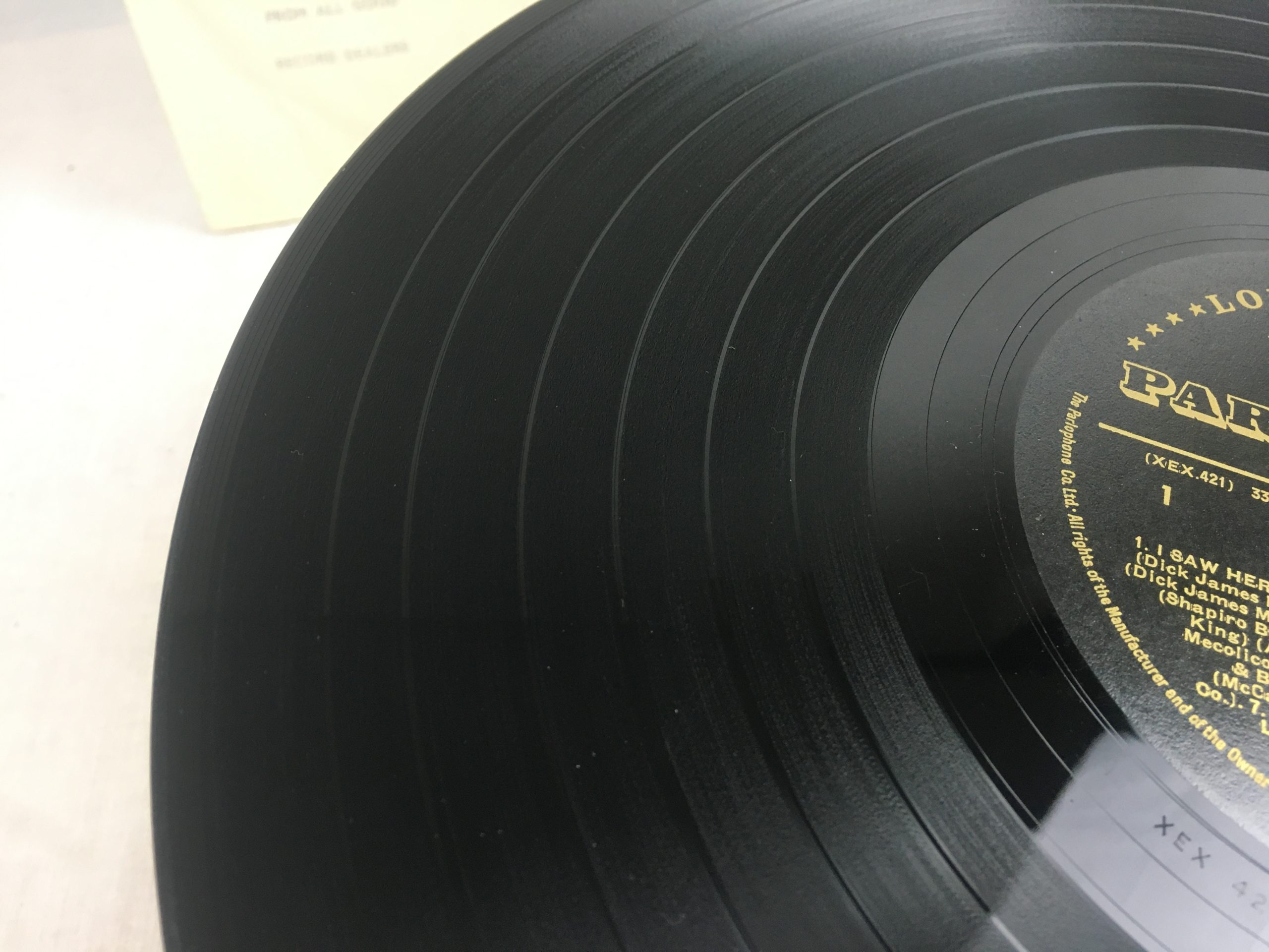 The Beatles Please Please Me Vinyl LP Mono Gold/Black Label with Dick James Credits - Image 8