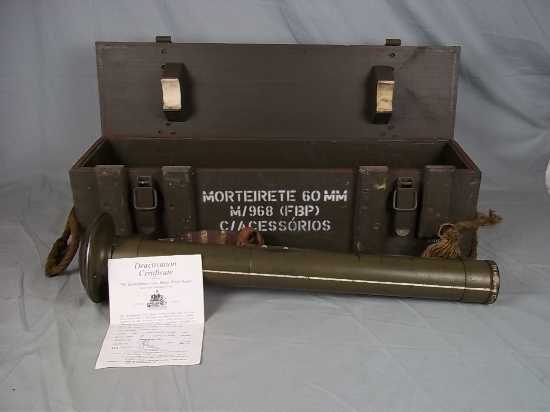 Post WW2 Deactivated Portuguese FBP M/968 60mm Mortar