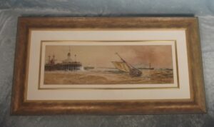 Thomas Bush Hardy (1842-1897) – Over the Bar – Large Framed Watercolour