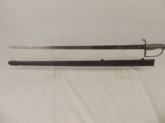 1788 Pattern Blue & Gilt Spadroon Sword And Scabbard By Osborn - Image 8