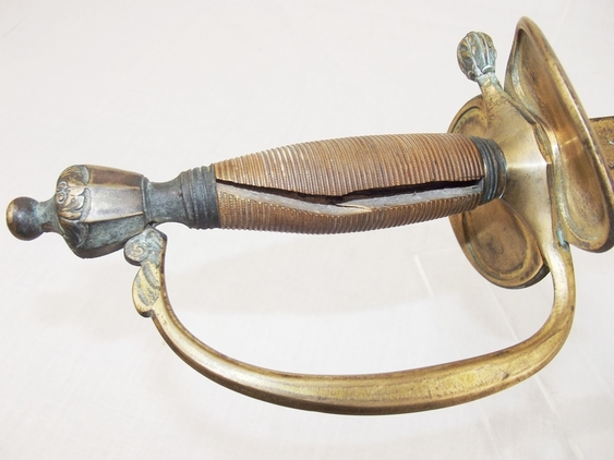 1796 Infantry Officers Blue & Gilt Spadroon and Scabbard - Image 12