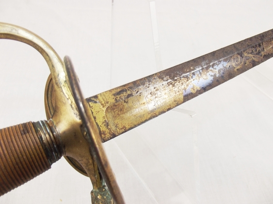 1796 Infantry Officers Blue & Gilt Spadroon and Scabbard - Image 18