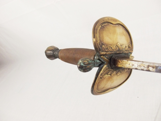 1796 Infantry Officers Blue & Gilt Spadroon and Scabbard - Image 25