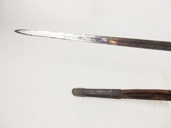 1796 Infantry Officers Blue & Gilt Spadroon and Scabbard - Image 7