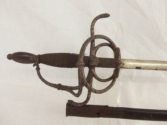 Victorian Remake of a 17th Century Rapier and Leather Scabbard Swords - Image 2