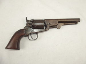 1851 Colt Navy Pattern Short Barrel Six shot Revolver, English Stamps