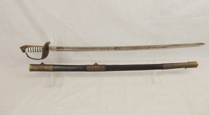1897 Pattern Royal Navy Officers Sword, Mid-20th Century Swords