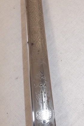 1900 Named Wilkinson Three Bar Royal Artillery Sword - Image 3