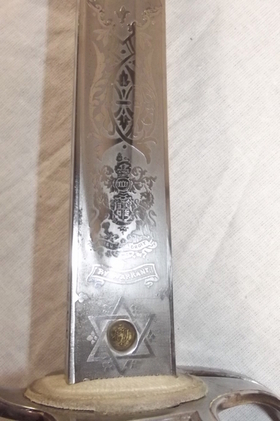 1900 Named Wilkinson Three Bar Royal Artillery Sword - Image 5