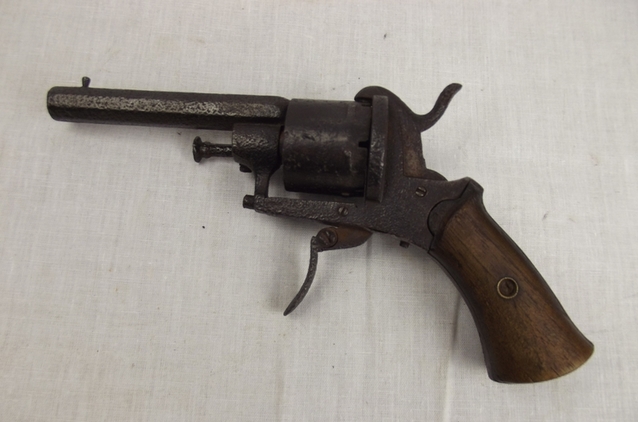 19th Century Belgian Pinfire Revolver Cal. 8mm - Image 18