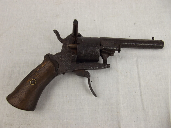 19th Century Belgian Pinfire Revolver Cal. 8mm - Image 16