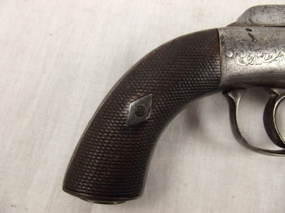 19th Century British Transitional 6 Shot Percussion Revolver - Image 13