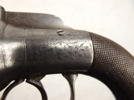 19th Century British Transitional 6 Shot Percussion Revolver - Image 17
