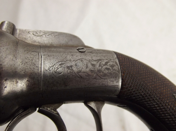 19th Century British Transitional 6 Shot Percussion Revolver - Image 4