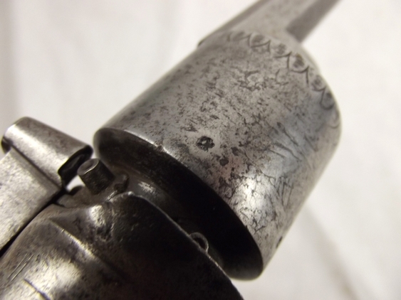 19th Century British Transitional 6 Shot Percussion Revolver - Image 5