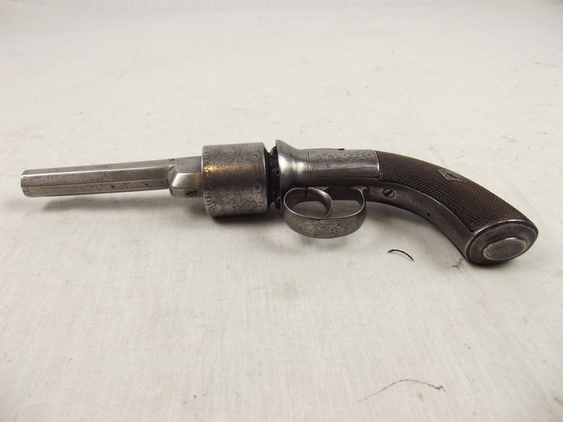 19th Century British Transitional 6 Shot Percussion Revolver - Image 8
