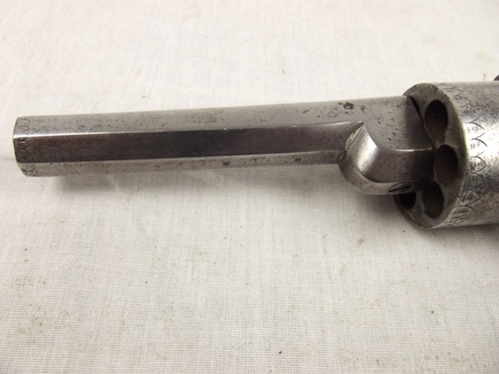19th Century British Transitional 6 Shot Percussion Revolver - Image 10