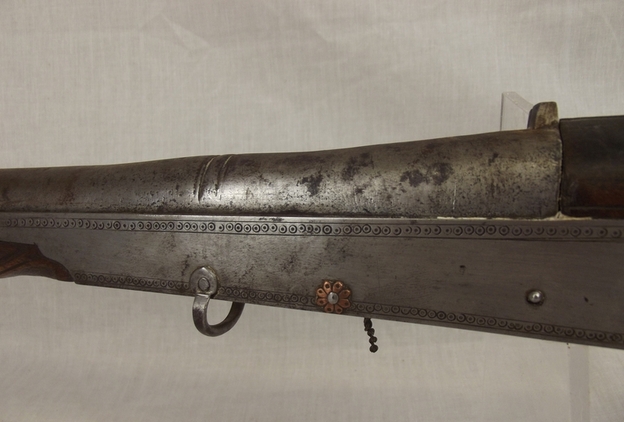 19th Century White Metal Mounted Matchlock Jezail Rifle Muzzleloader None Rifles - Image 5