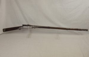 19th Century White Metal Mounted Matchlock Jezail Rifle Muzzleloader None Rifles
