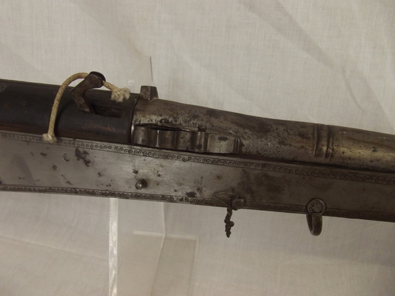 19th Century White Metal Mounted Matchlock Jezail Rifle Muzzleloader None Rifles - Image 6