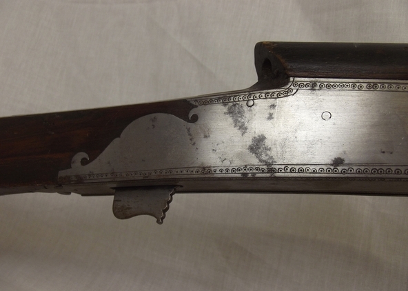 19th Century White Metal Mounted Matchlock Jezail Rifle Muzzleloader None Rifles - Image 7