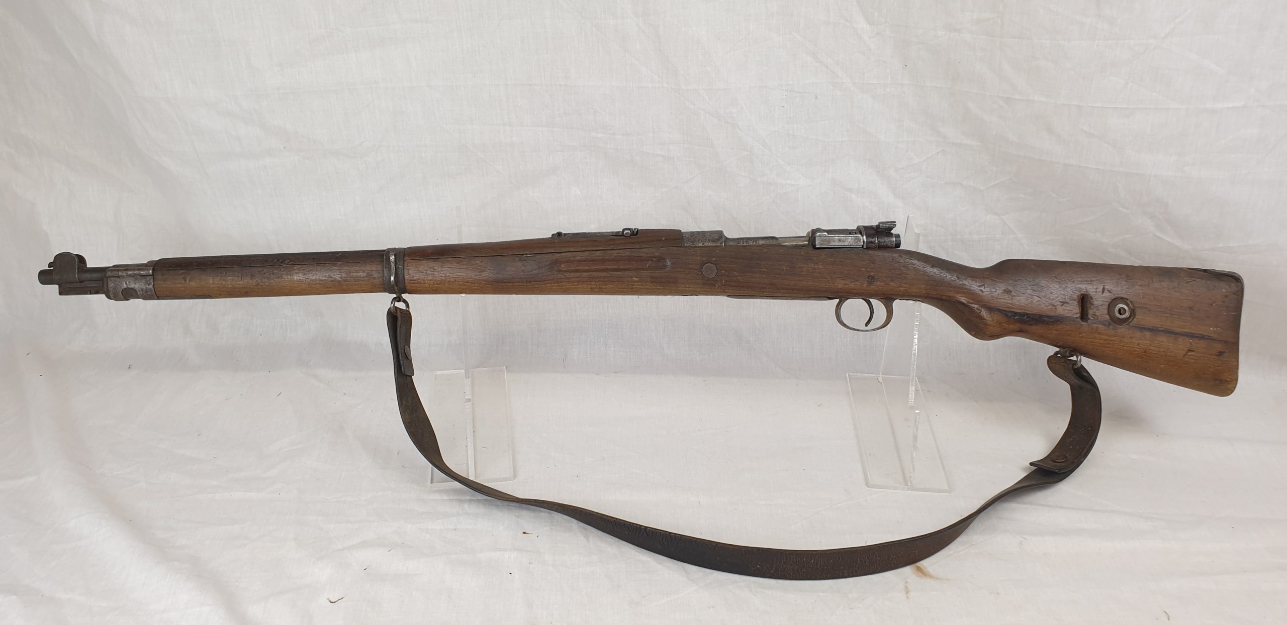WW1 1899/1917 Mauser Karabiner Gew 98 Bolt Action Rifle - Deactivated - Image 2