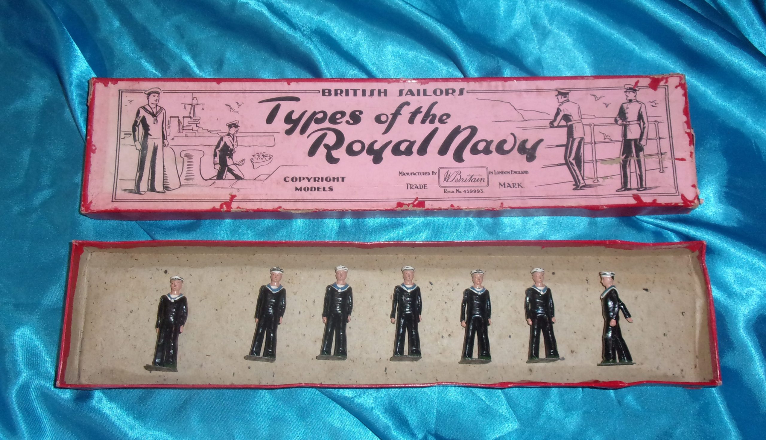 Britains Toy Soldiers Set 1510 Types Of The Royal Navy British Sailors Regulation Dress