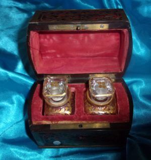 Circa 1840 French Boulework Perfume Set