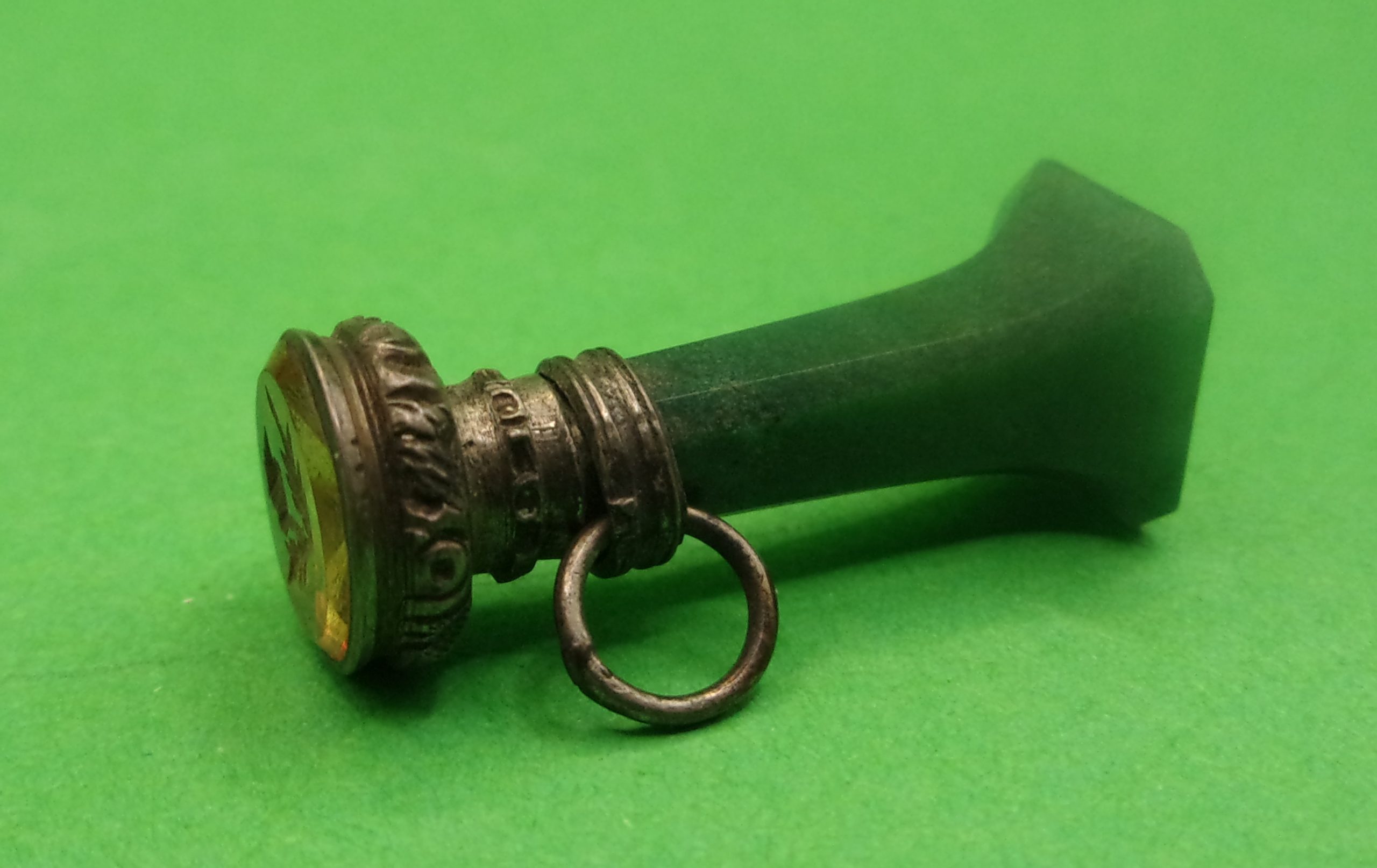 Scottish Thistle Victorian Jade Seal - Image 6