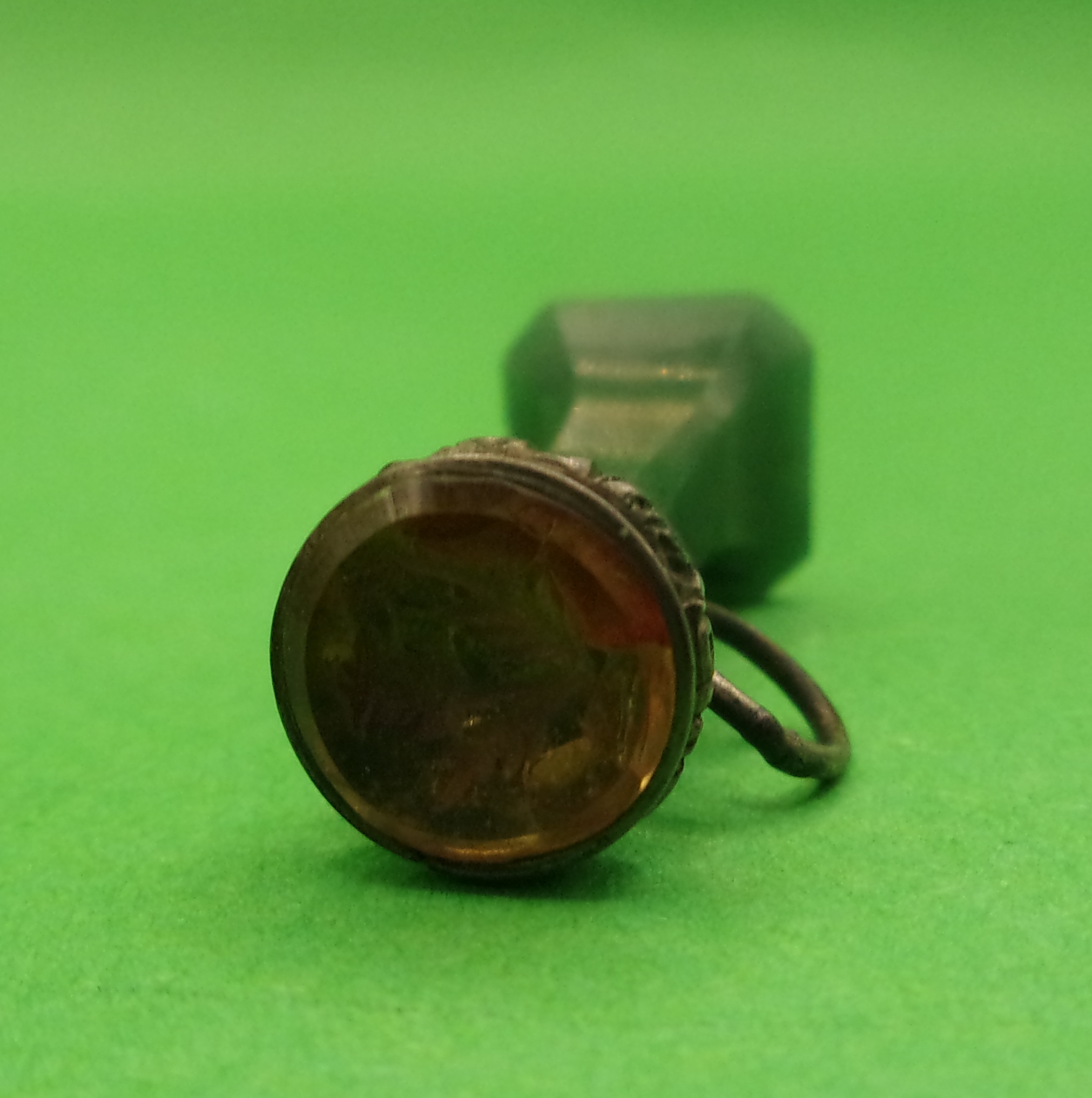 Scottish Thistle Victorian Jade Seal - Image 3