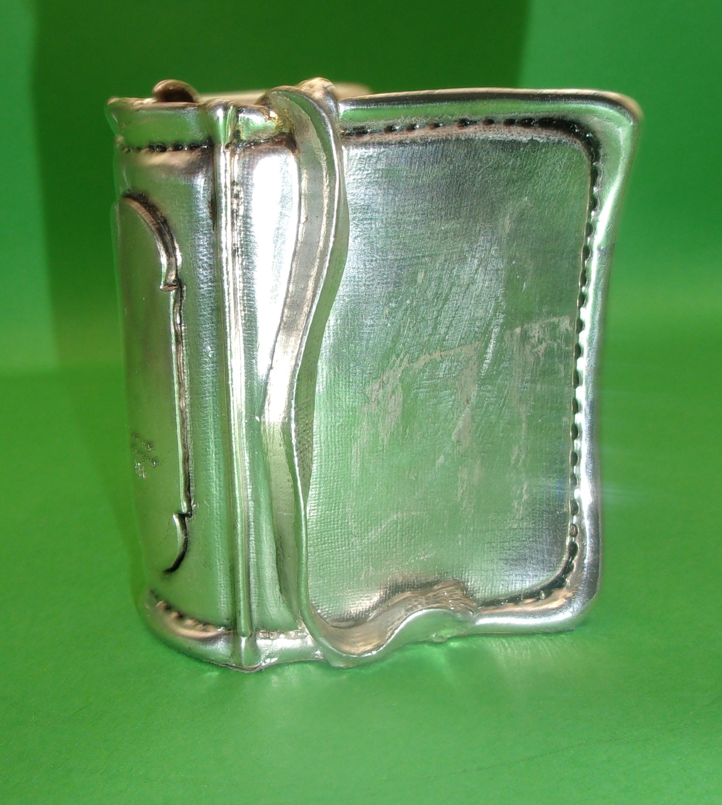Solid Silver Book Shaped Desk Tidy