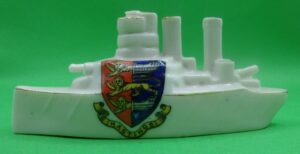 Crested Ware Arcadian China Hastings Battleship