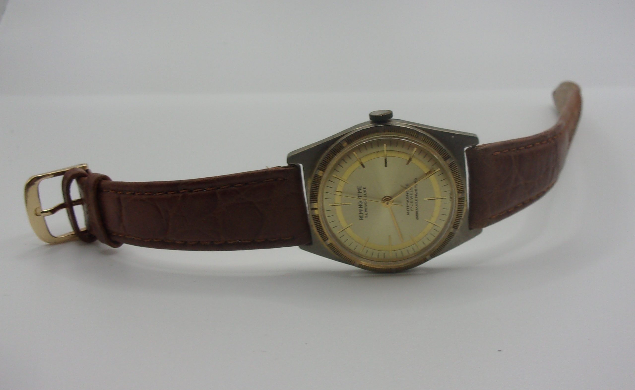 Reming-Time Super De Luxe 17 Jewels Manual Wind Gents Watch - Image 8