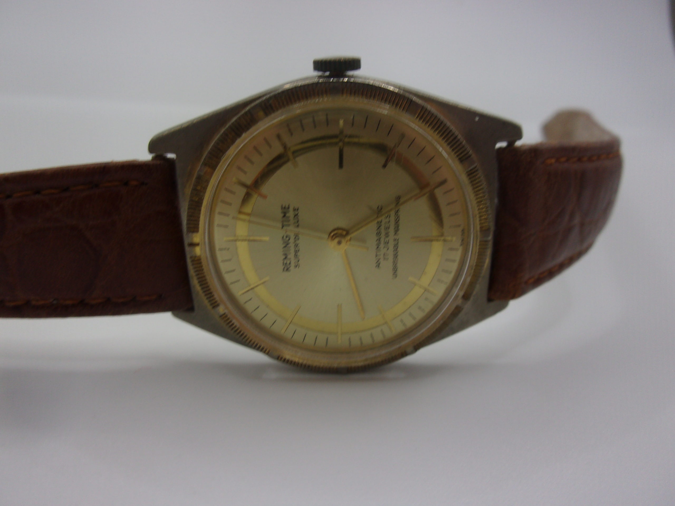 Reming-Time Super De Luxe 17 Jewels Manual Wind Gents Watch - Image 2