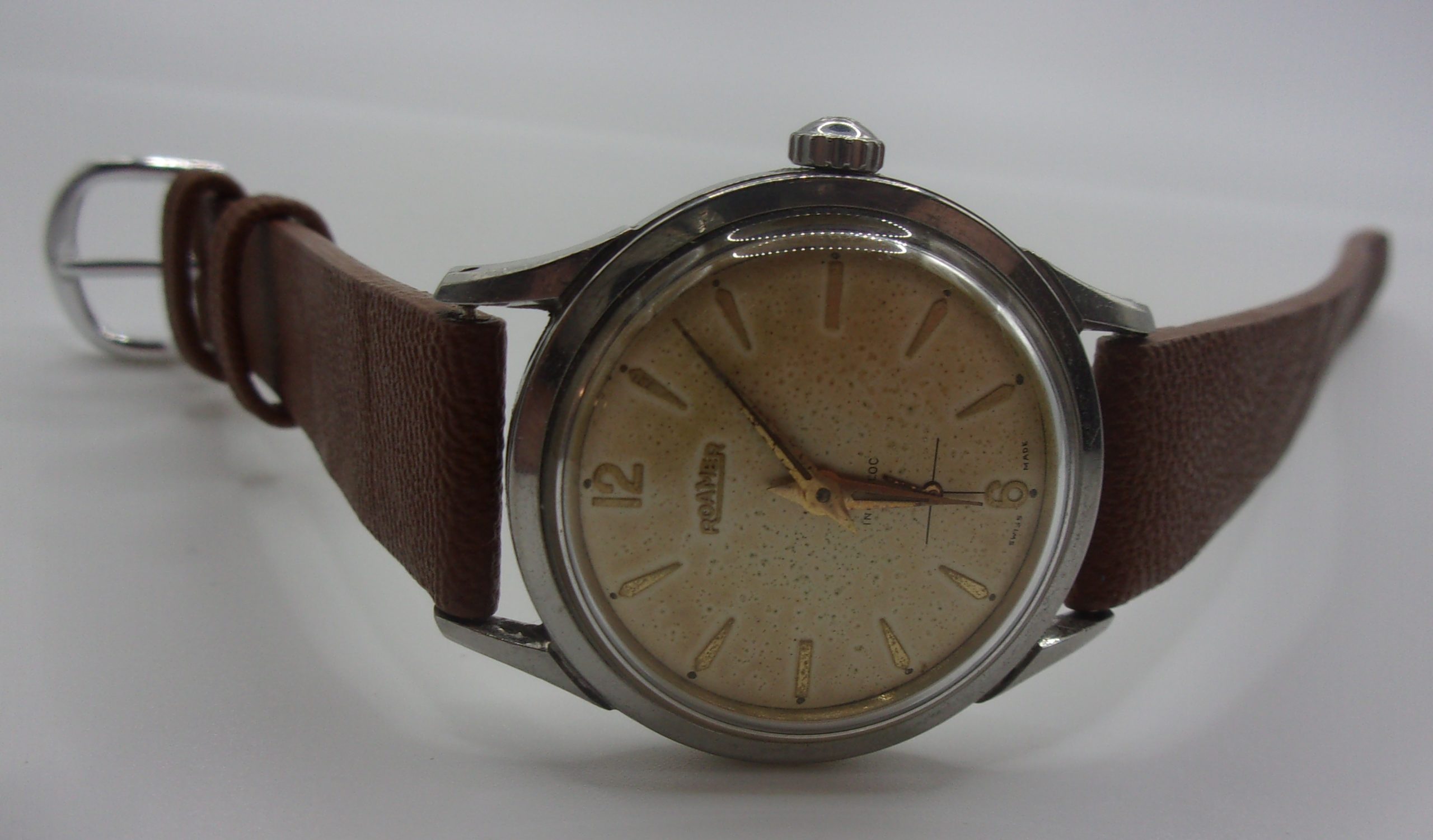 Roamer Incabloc Swiss Made Manual Wind Stainless Steel Gents Watch