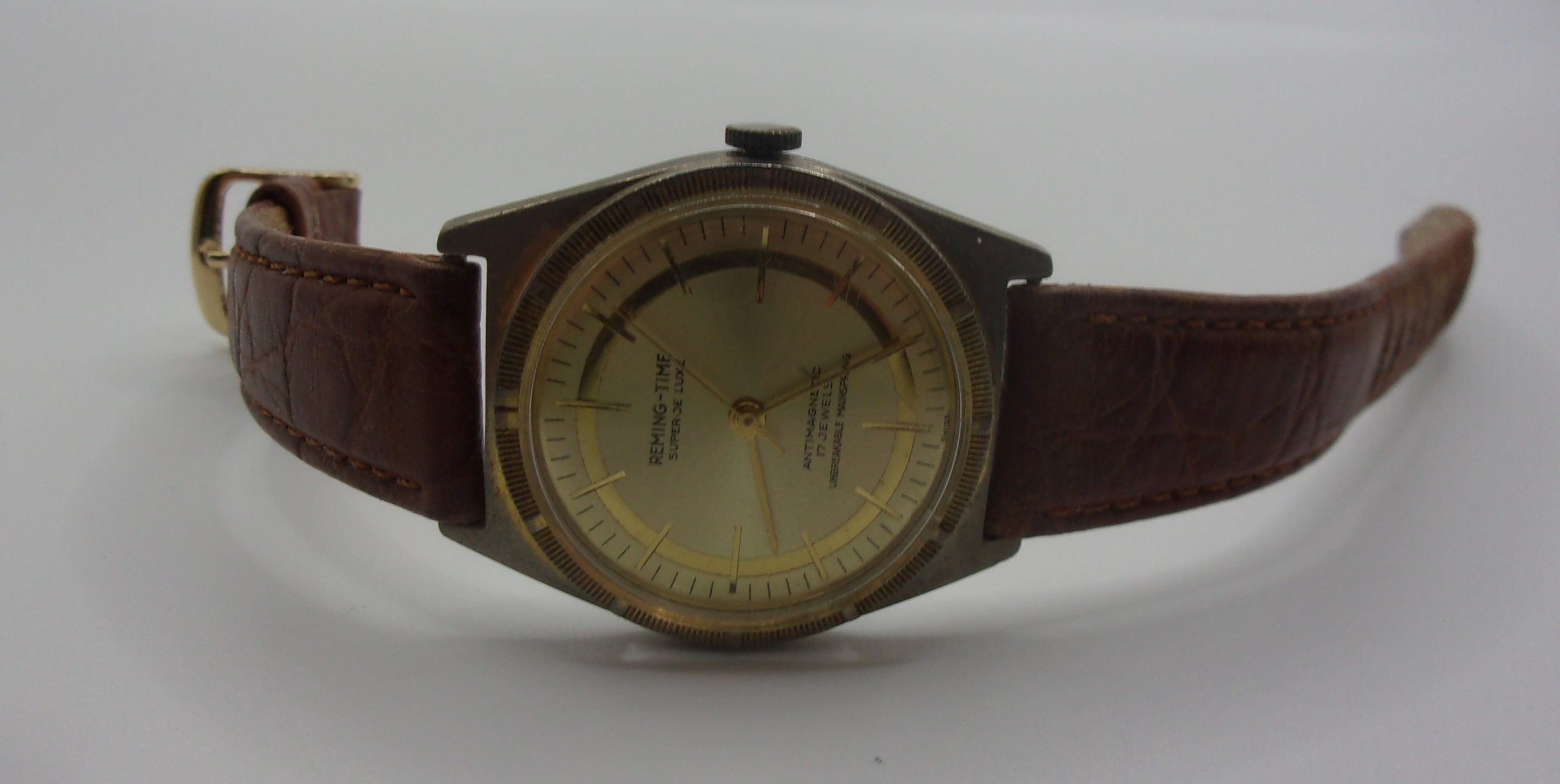 Reming-Time Super De Luxe 17 Jewels Manual Wind Gents Watch