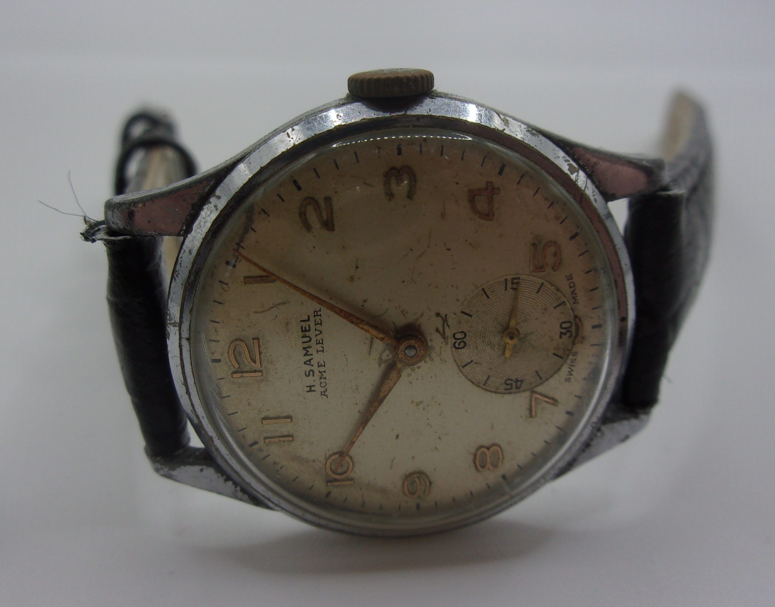 Circa 1960 H. Samuel Manual Wind Stainless Steel Gents Watch