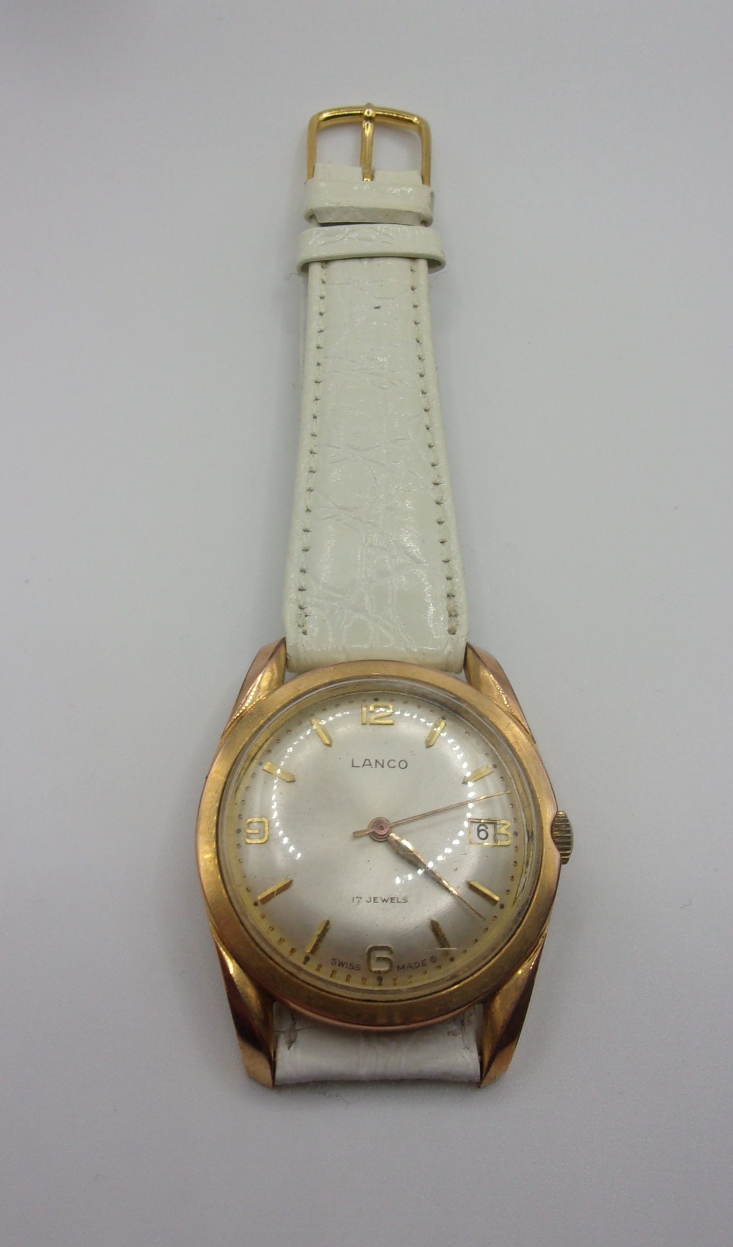 Circa 1970 Swiss Lanco Manual Wind 17 Jewel Gents Watch - Image 8