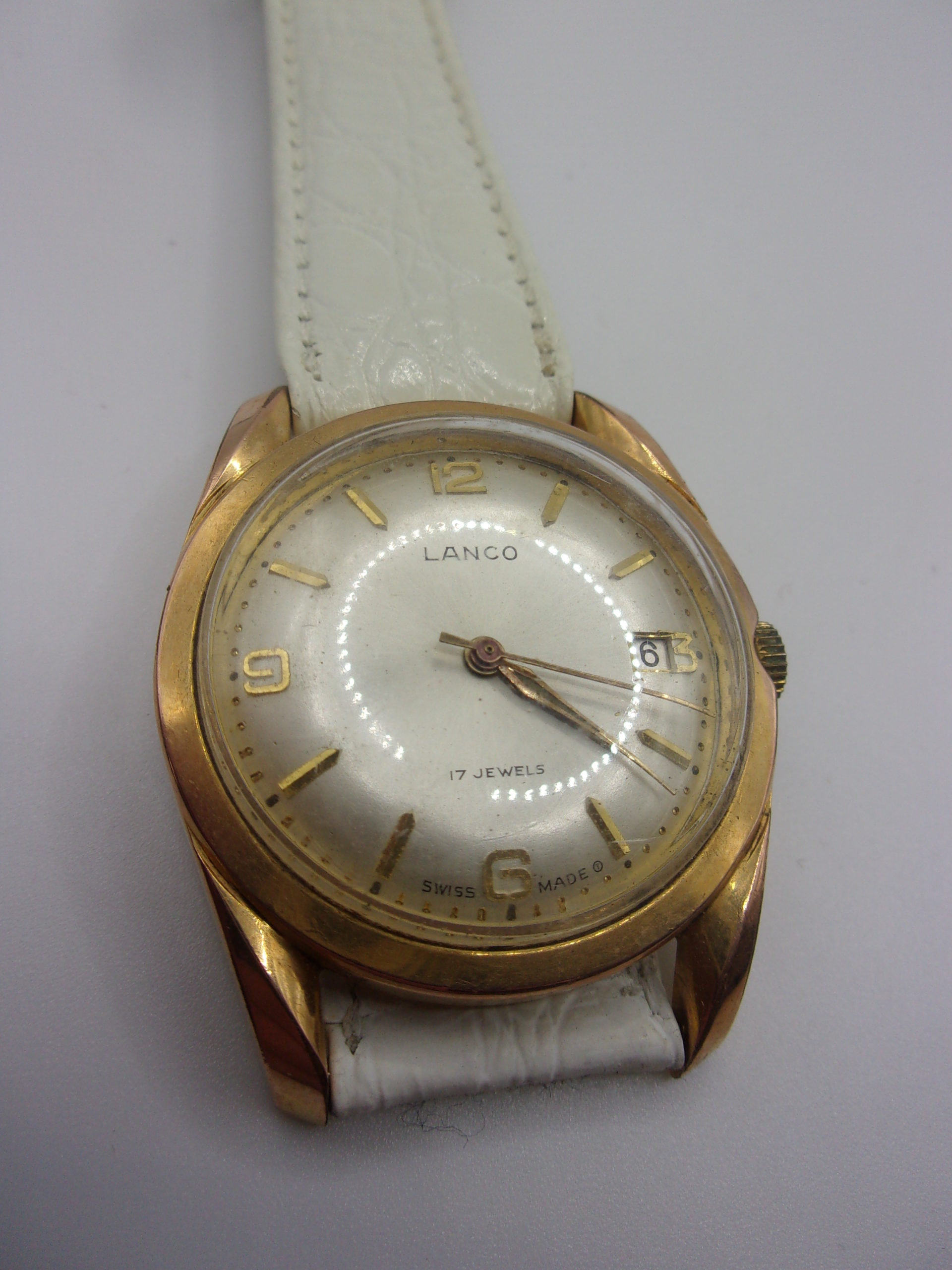 Circa 1970 Swiss Lanco Manual Wind 17 Jewel Gents Watch