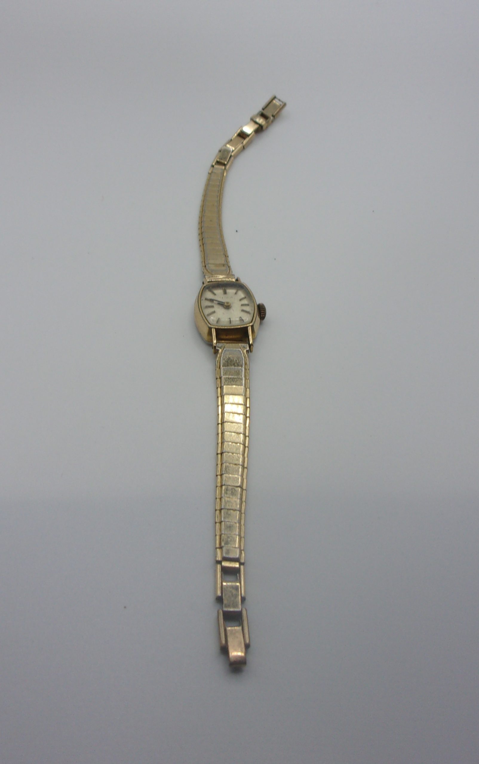 1960's Manual Wind Gold Plated Stainless Steel Ladies Watch - Image 6