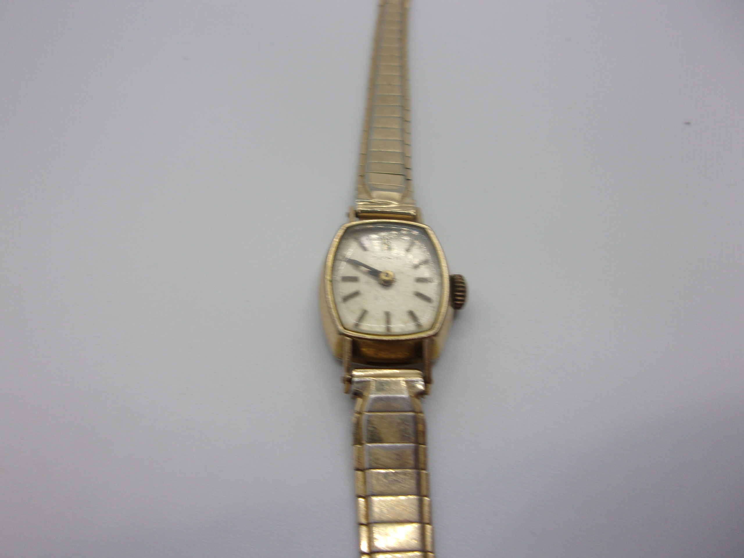 1960's Manual Wind Gold Plated Stainless Steel Ladies Watch